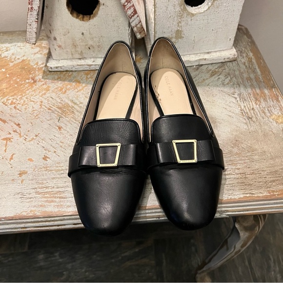 Cole Haan Black Leather Loafers Size 10B - Picture 2 of 11